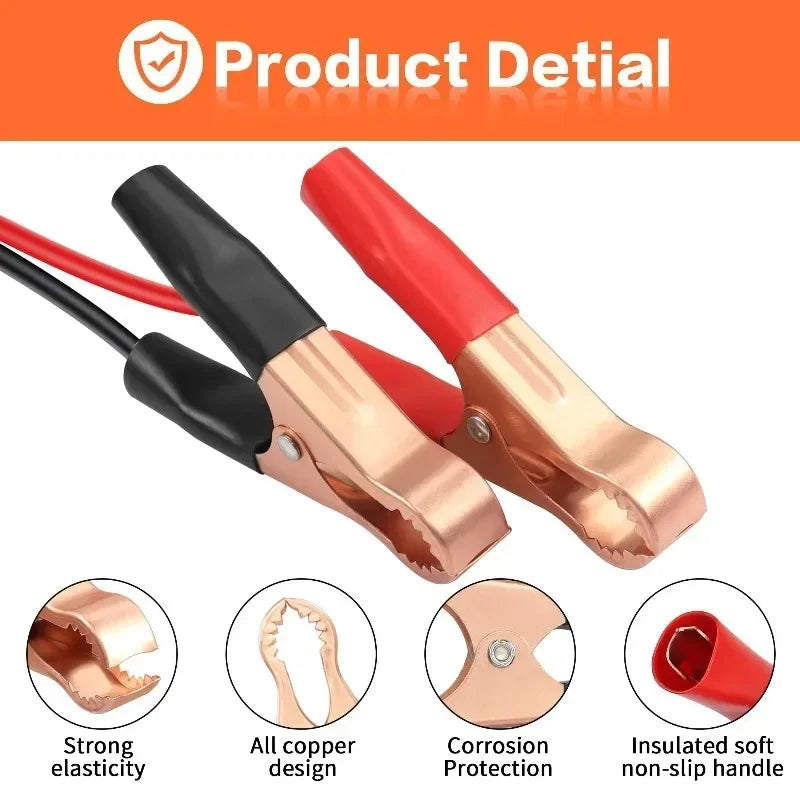 12V Cigarette Lighter Socket Adapter with Alligator Clips Car Battery Adapter QXL