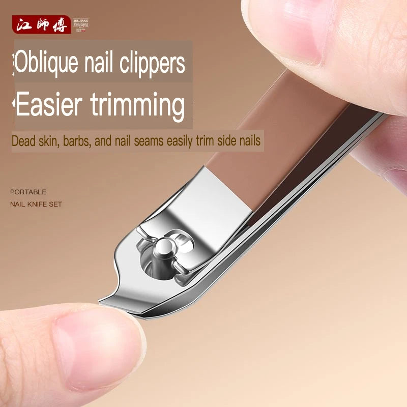 Anti-Splash Stainless Steel Nail Clipper Set | Men & Women Nail Clipper Set QXL