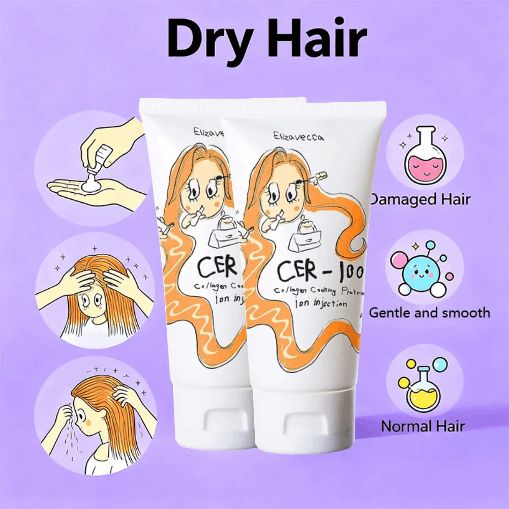 Collagen Keratin Hair Mask – Protein Treatment for Smooth Hair Collagen Hair Mask QXL