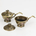 Plum Blossom Handheld Incense Stick Burner | Zinc Alloy Décor Incense Burner QXL Default Title
