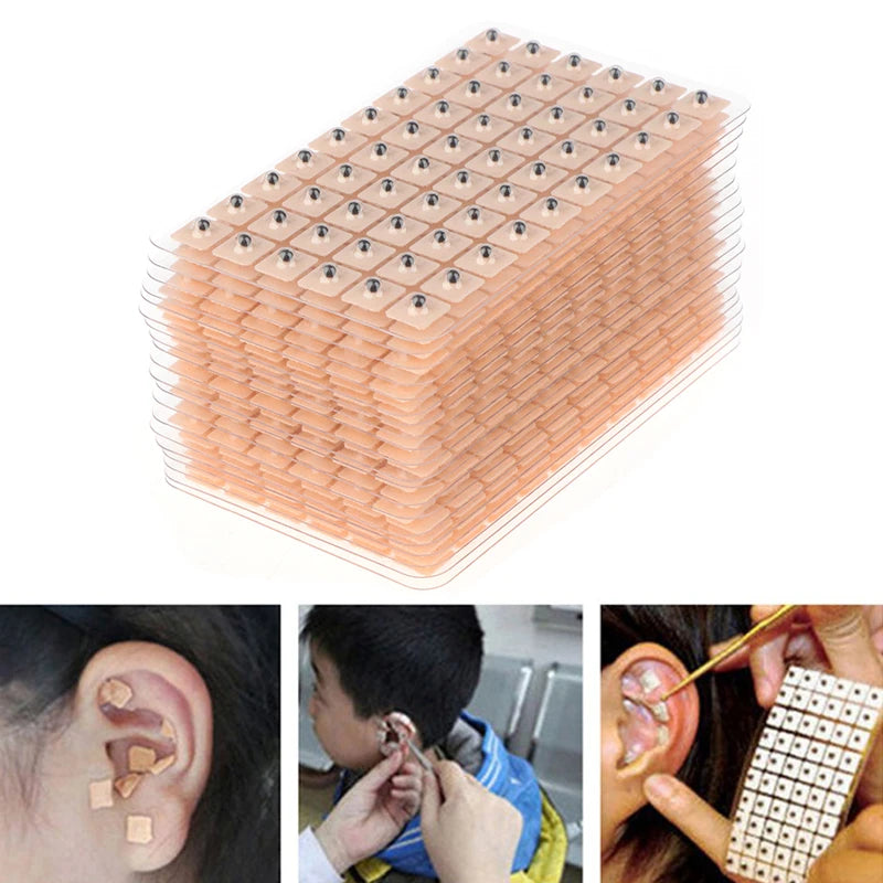 1200-Pack Auricular Ear Acupressure Pellets | Magnetic Bead Stickers Ear Acupressure Stickers QXL