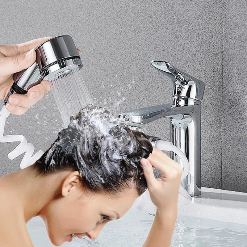 Pull-Out Faucet Extender | Telescopic Sink Hair Washing Sprayer Faucet Sprayer Extender QXL