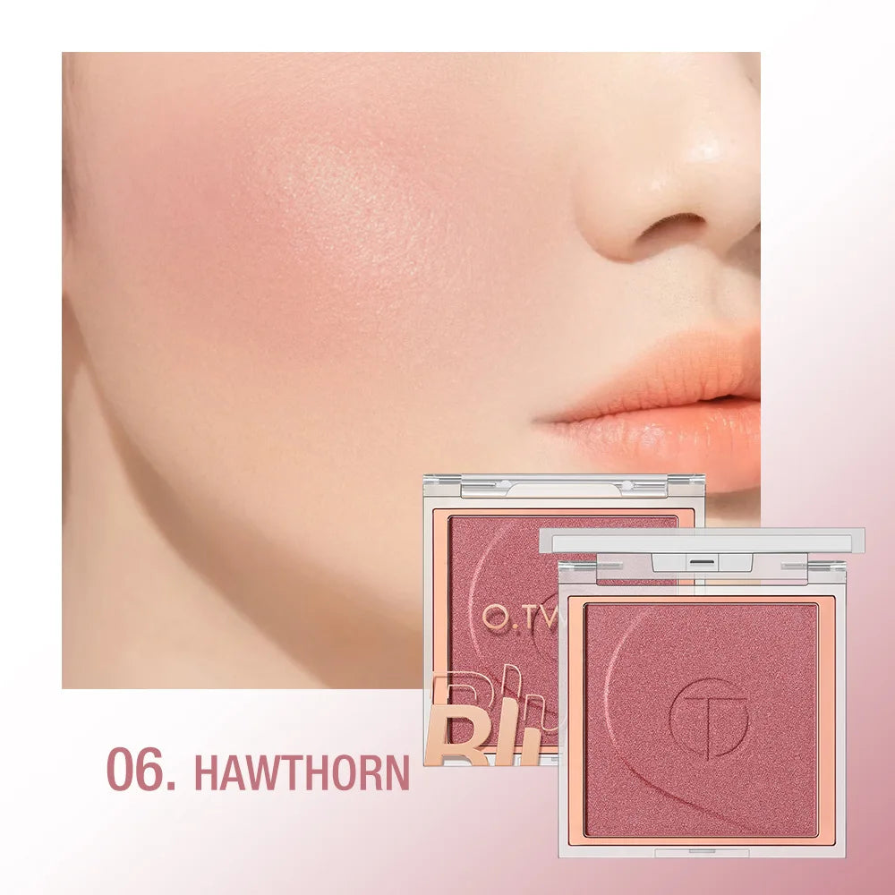 O.TWO.O 6-Color Mineral Blush Palette | Matte & Shimmer Contour Blush Contour Palette QXL 5