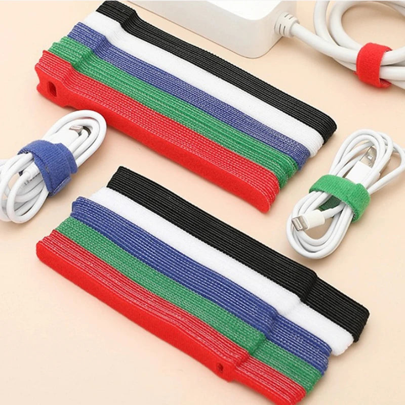 40-Pack Reusable Self-Gripping Cable Management Straps Cable Management Straps QXL