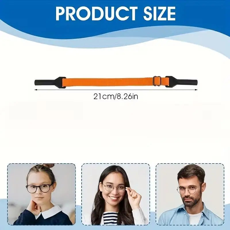 Adjustable Eyeglass Straps | Colorful Microfiber 2 or 6 Pack Eyeglass Straps QXL