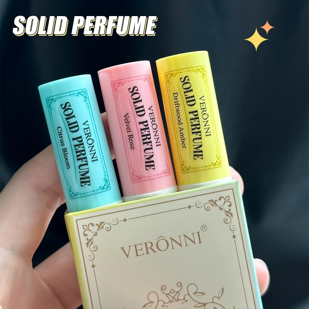 3-Pack Solid Perfume Sticks | Floral Fragrance Balm Solid Perfume Balm QXL