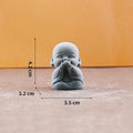 Set of 4 Mini Zen Monk Statues | Resin Home Decor Figurines Decorative Figurine Set QXL h0236B