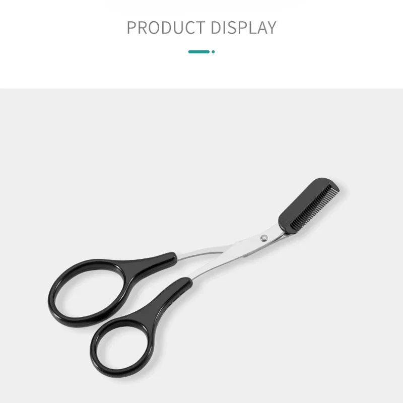 Stainless Steel Eyebrow Trimmer with Comb | Shaping Tool Eyebrow Trimmer QXL
