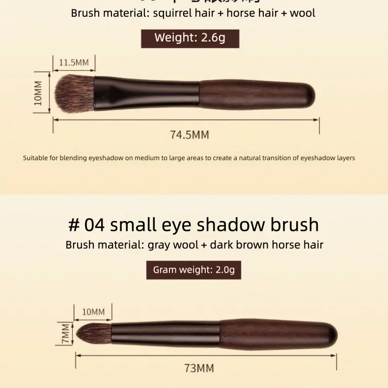 7-Piece Mini Makeup Brush Set | Powder, Blush & Eye Brushes Makeup Brush Set QXL