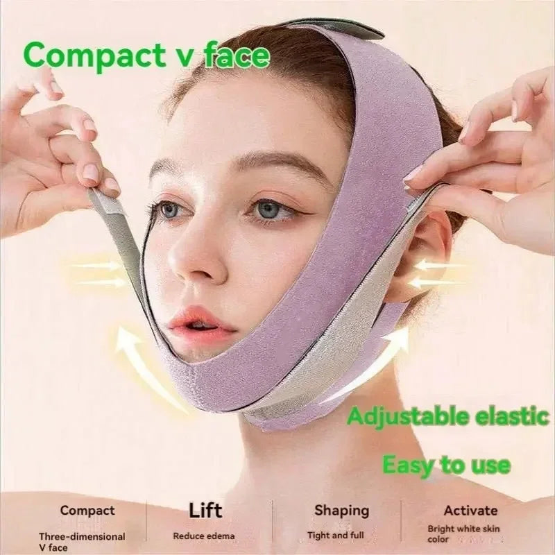 Slimming Face Belt & Double Chin Lifting Mask | All Faces Face Slimming Mask QXL