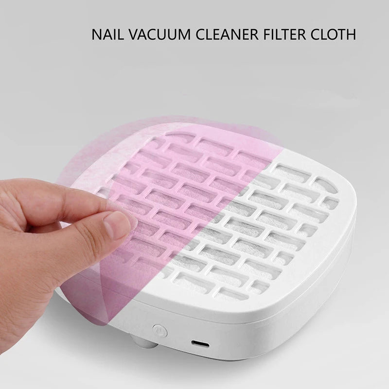 Nail Dust Collector Filter Paper | Non-Woven 100/200 Sheets Nail Vacuum Filter QXL
