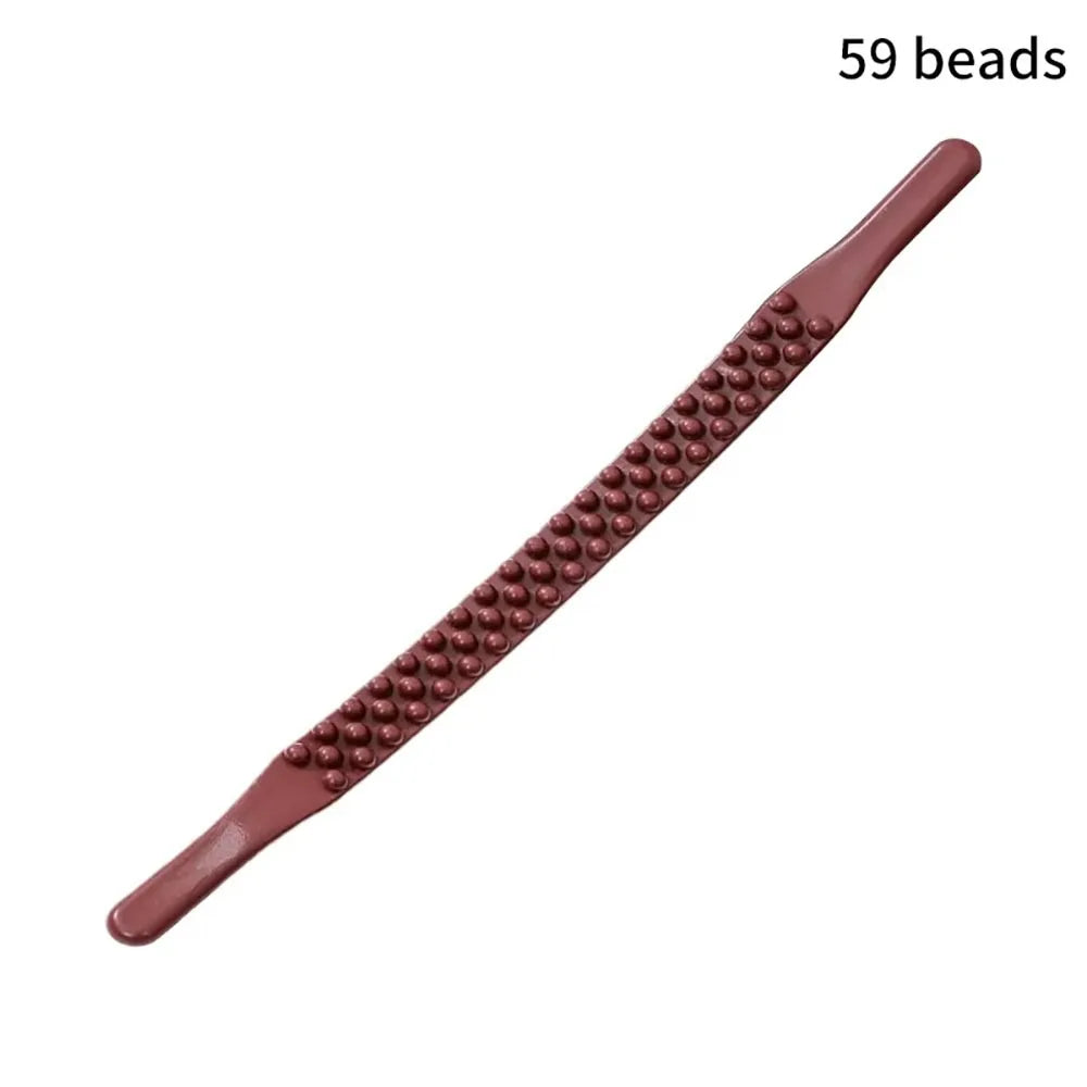 53cm Gua Sha Massage Stick | 59-Bead Back & Neck Massager Body Massage Stick QXL as show No plug