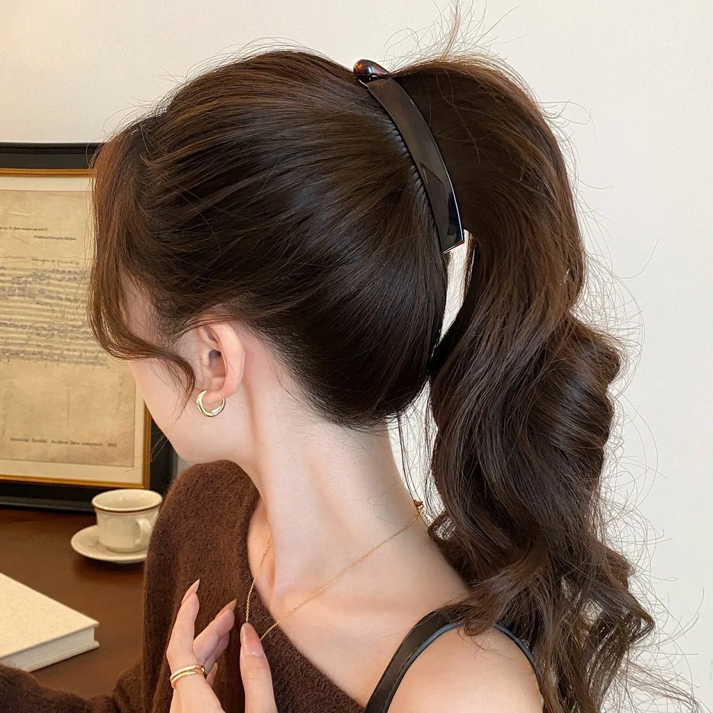 Minimalist Banana Clip | High Ponytail Vertical Hair Clasp Hair Banana Clip QXL