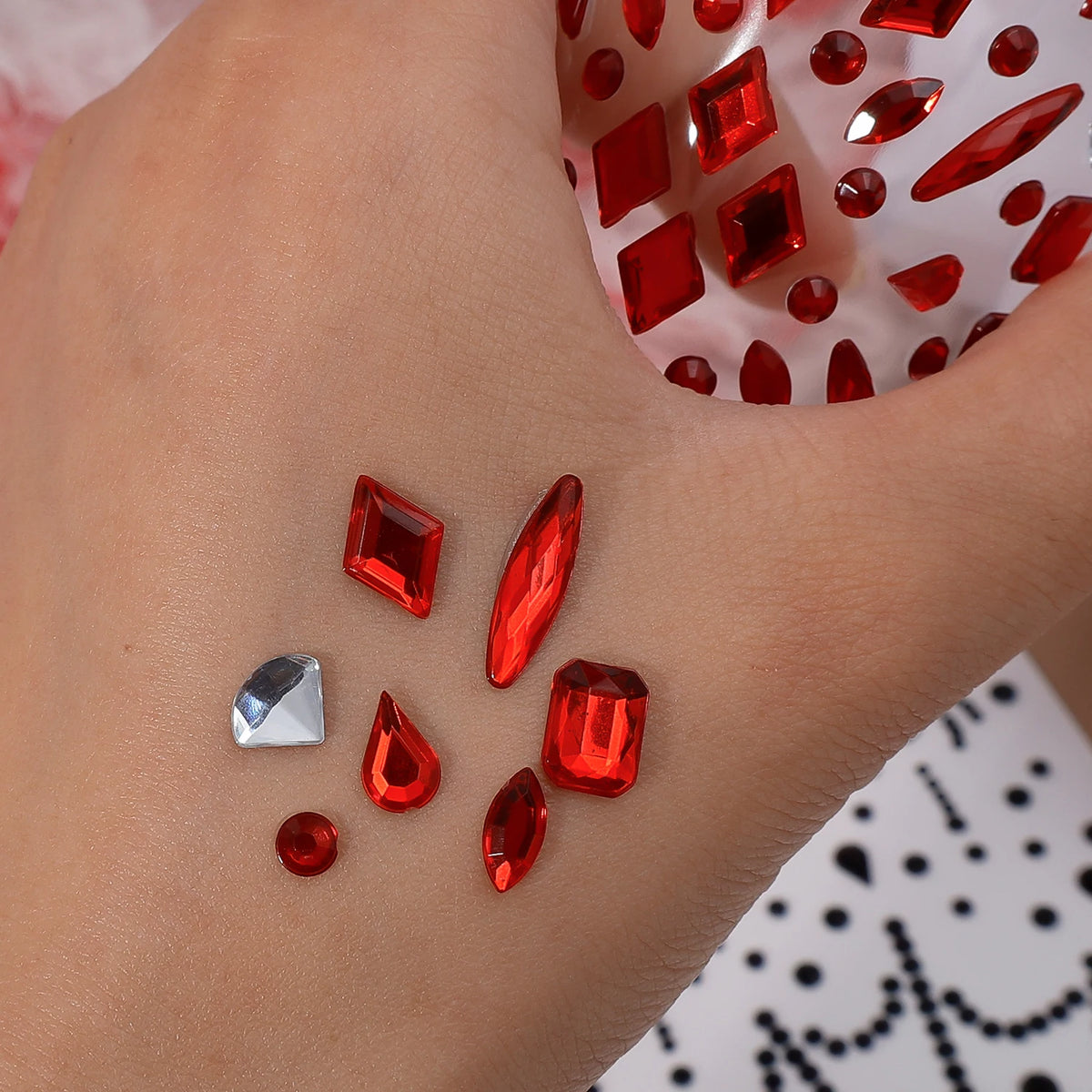 3D Halloween Spider Face Gems & Rhinestone Body Stickers Face Gem Stickers QXL
