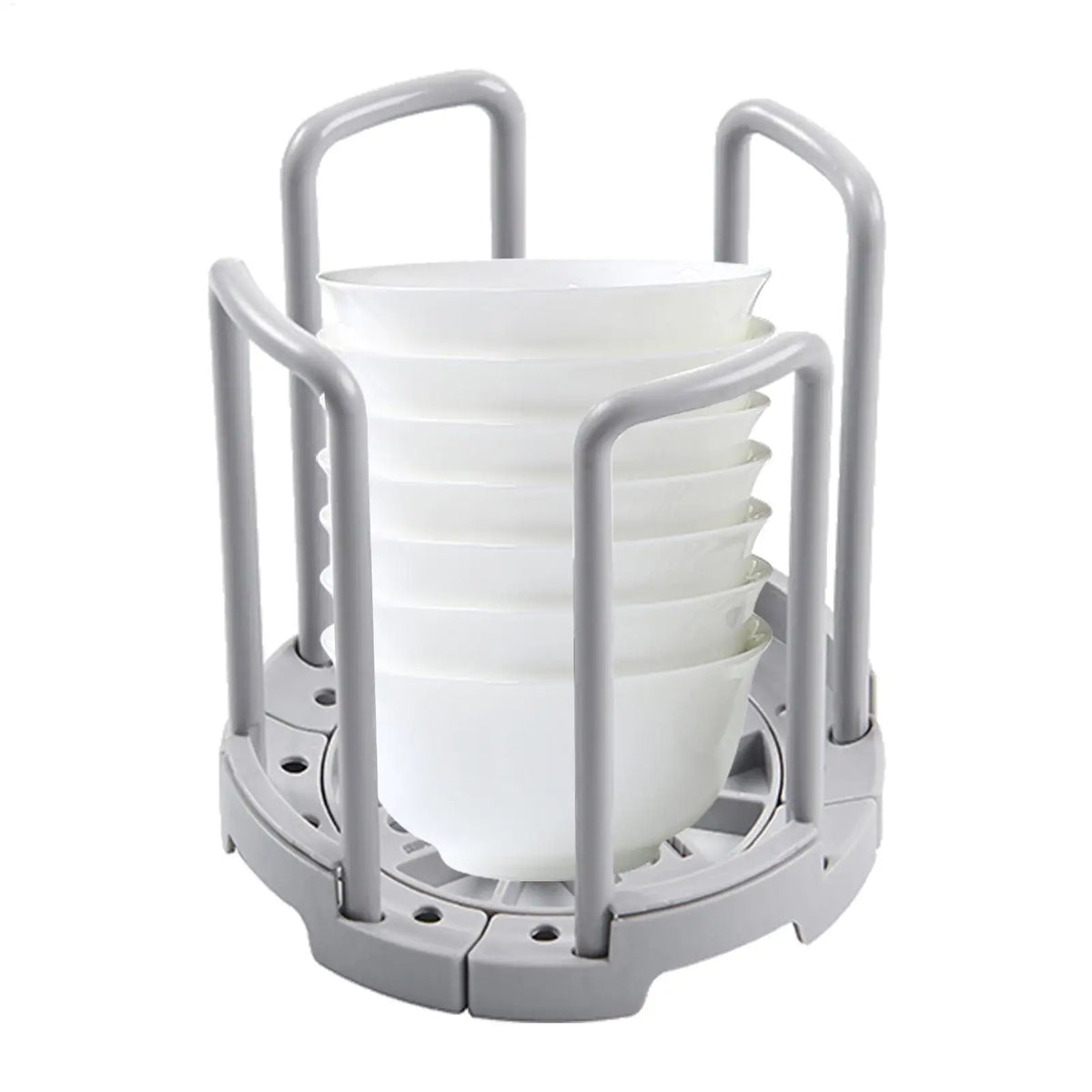 Telescopic Bowl & Plate Holder | Adjustable Kitchen Rack Kitchen Dish Rack QXL