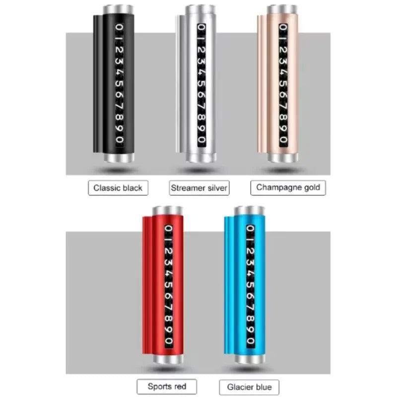 Aluminum Roller Temporary Parking Card | Adjustable Number Plate Parking Number Plate QXL