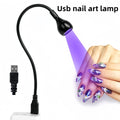 Mini UV LED Nail Dryer Lamp | 360° Clip-On USB Portable UV LED Nail Dryer QXL Plastic model