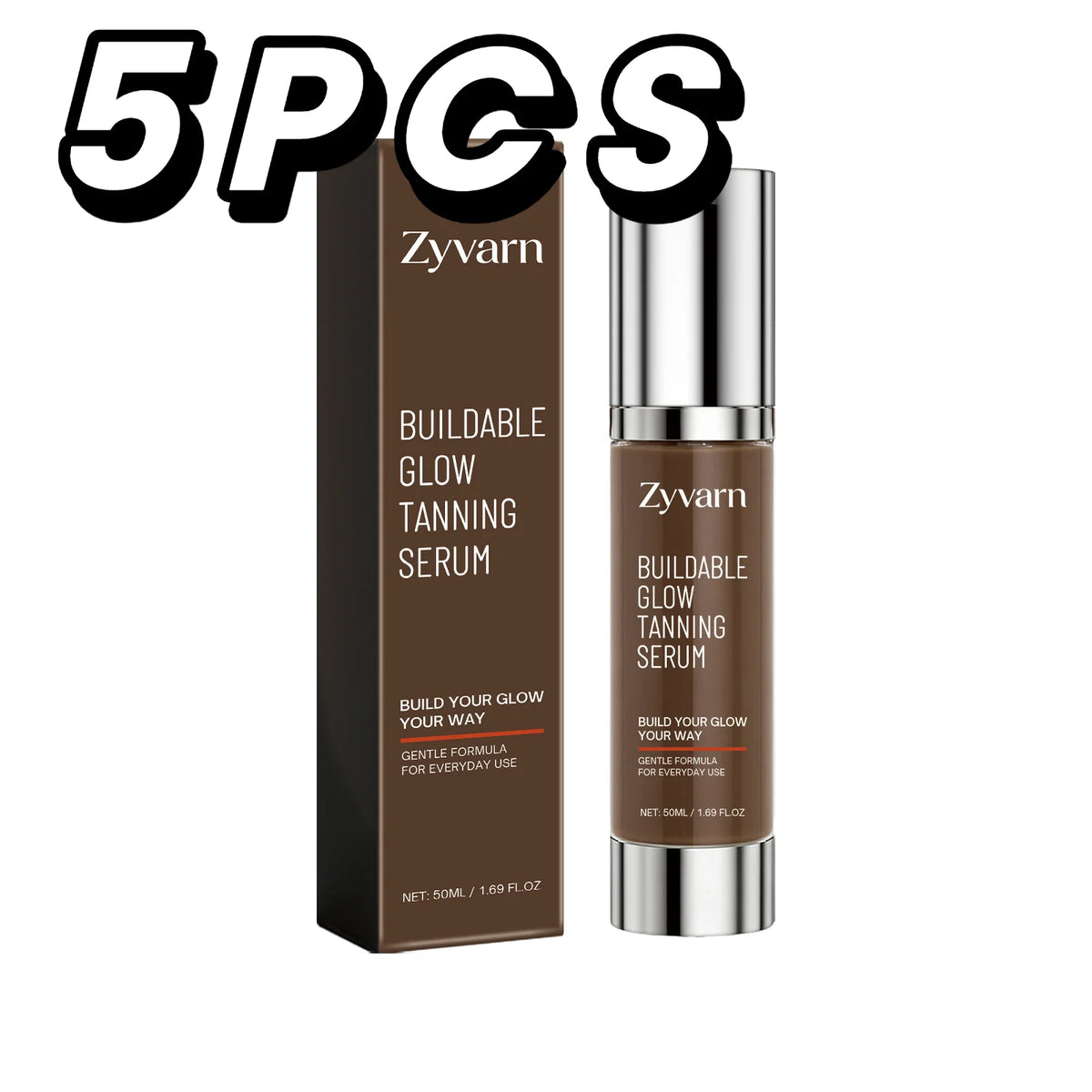 Hoygi Self Tanning Serum | Buildable Bronze Glow 50ml Self Tanning Serum QXL 5PCS