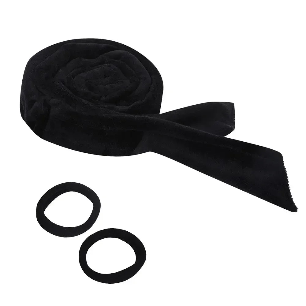 Heatless Curling Rod Headband | Overnight Hair Curler Heatless Hair Curler QXL 1-Black China Mainland