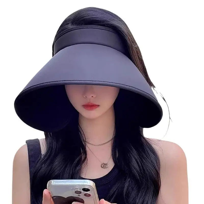 Women's Wide Brim Straw Sun Hat | Foldable UV Beach Hat Wide Brim Sun Hat QXL
