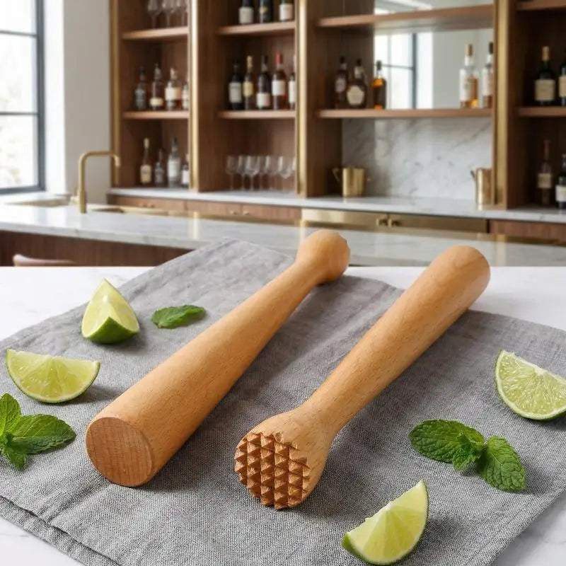 Wooden Cocktail Muddler – Beech Wood Bar Tool for Mojitos Cocktail Muddler QXL