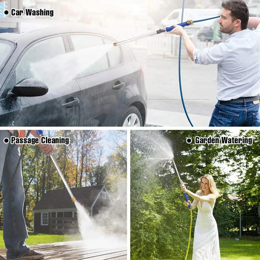High Pressure Garden Hose Wand | Jet & Fan Spray Nozzle Kit Garden Hose Wand QXL
