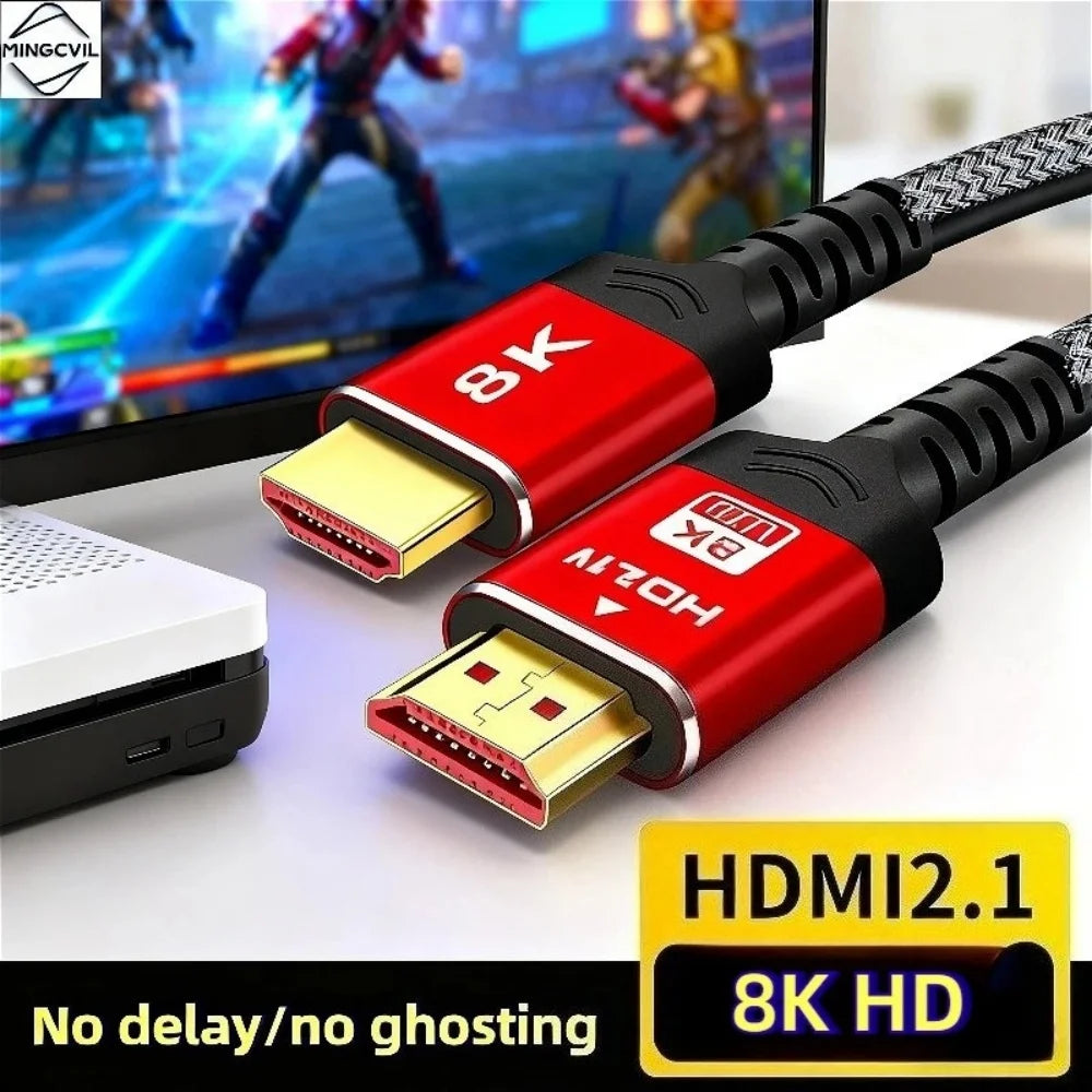 HDMI 2.1 Cable 48Gbps 8K 60Hz 4K 120Hz HDR – 0.5m to 5m HDMI Cable QXL 2m