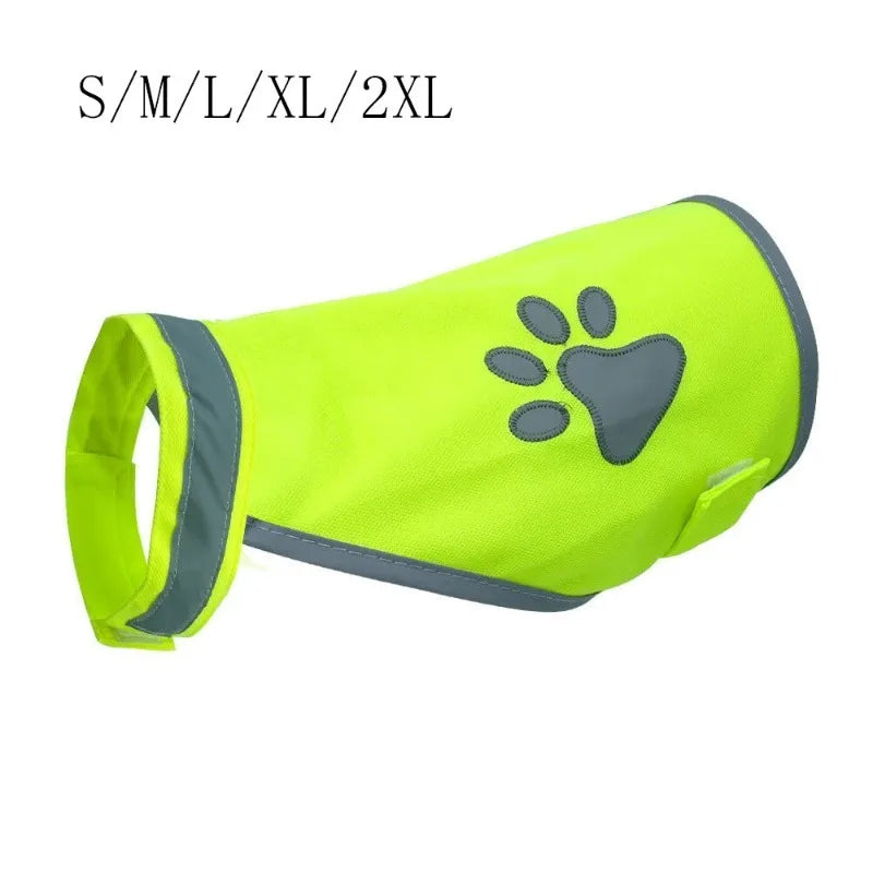 Dog Reflective Safety Vest | High Visibility Fluorescent S–2XL Dog Safety Vest QXL
