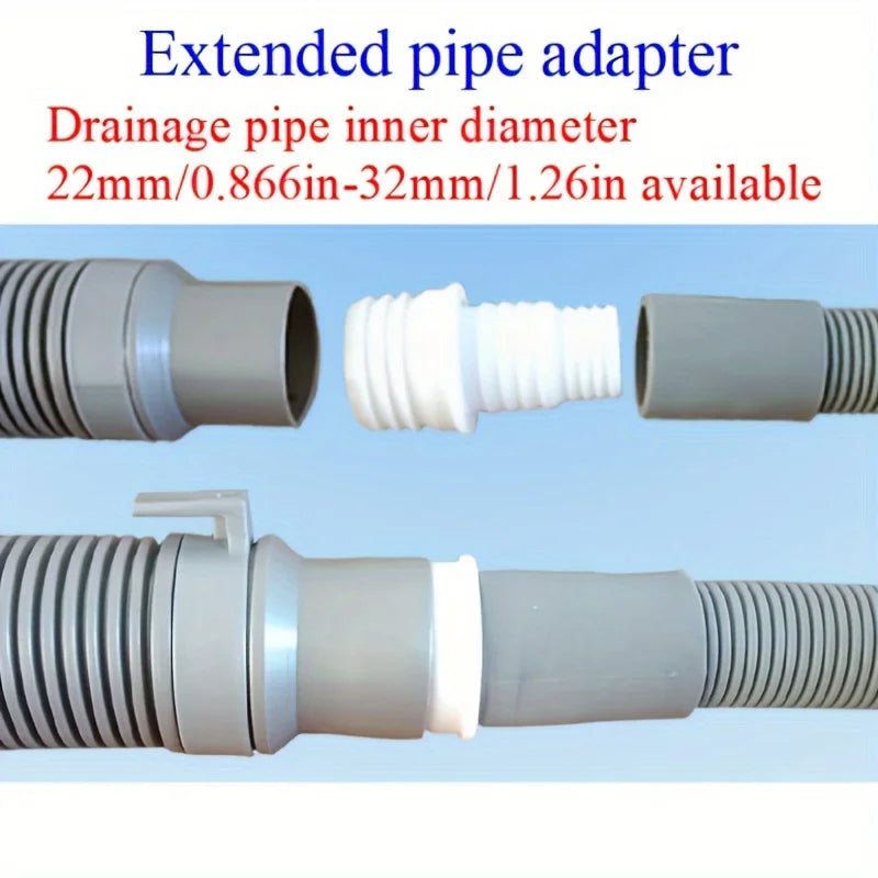 2-Pack Threaded Drain Pipe Adapter 22mm to 32mm + Seal Gasket Pipe Adapter QXL