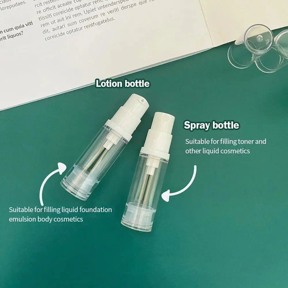 Travel Refillable Bottles 5–15ml | Lotion Pump & Spray Set Travel Refillable Bottles QXL
