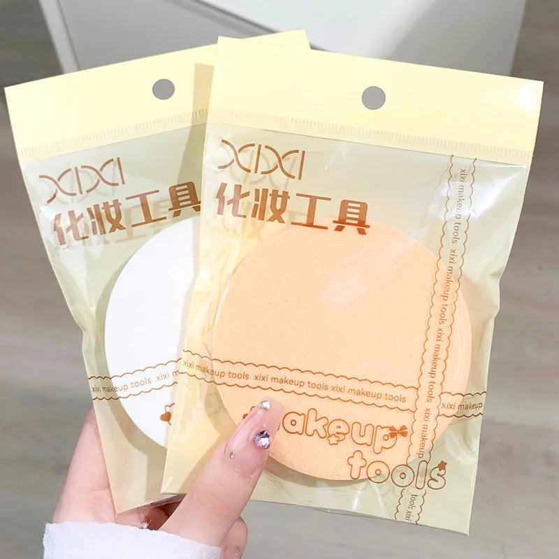 Round Foundation Puff | Soft Wet & Dry Makeup Sponge Makeup Sponge Puff QXL