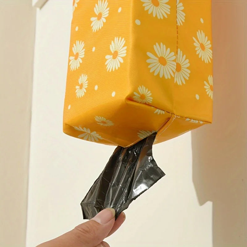 Hanging Plastic Bag Holder & Dispenser | Polyester Organizer Bag Holder Dispenser QXL
