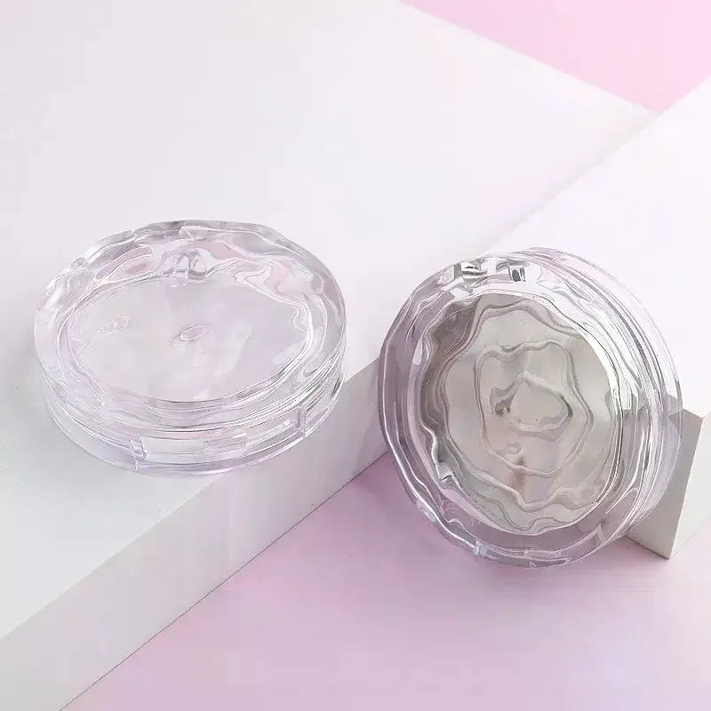 Empty Transparent Wavy Makeup Palette Box | DIY Cosmetic Case Makeup Palette Box QXL