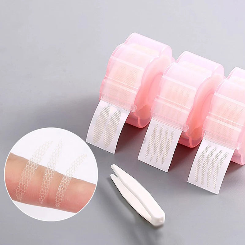 360-Pack Invisible Lace Mesh Double Eyelid Tape + Tweezers Eyelid Tape Stickers QXL