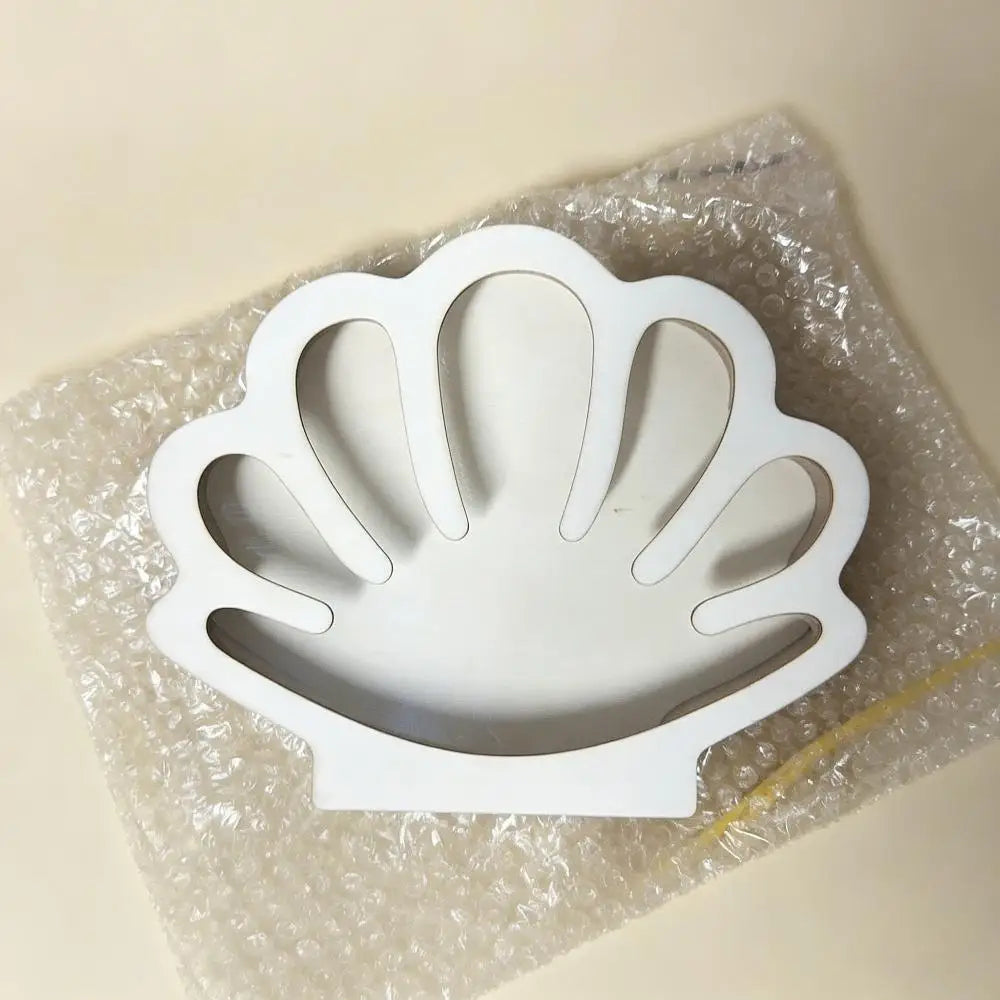 Wooden Seashell Display Box with Acrylic Window | Coastal Decor Keepsake Display Box QXL