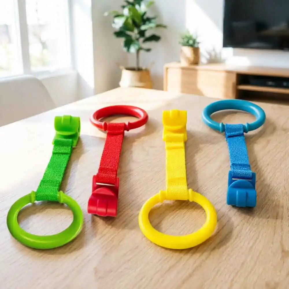 4-Pack Baby Crib Pull Rings | Walking Training Assistant Baby Walking Aid QXL