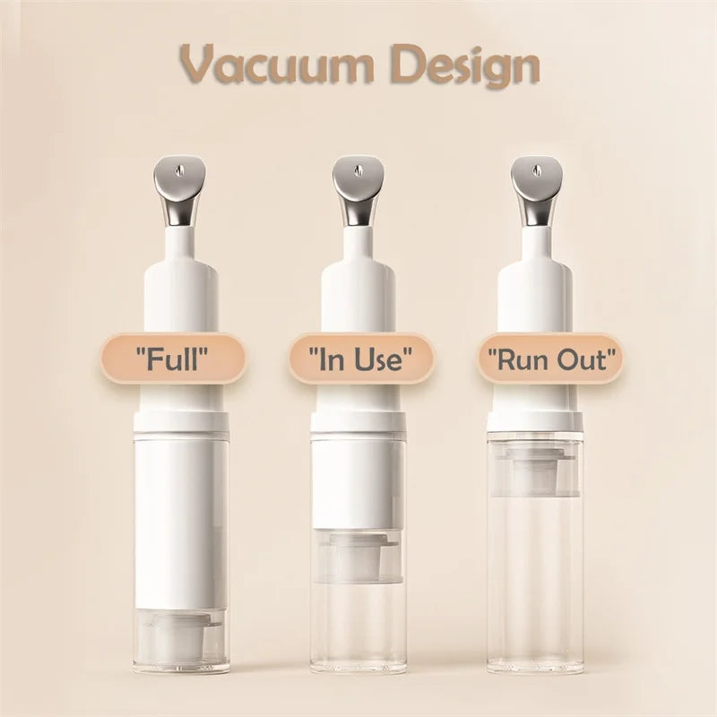Airless Pump Bottles 5/10/15ml | Travel Refillable Skincare Refillable Pump Bottle QXL