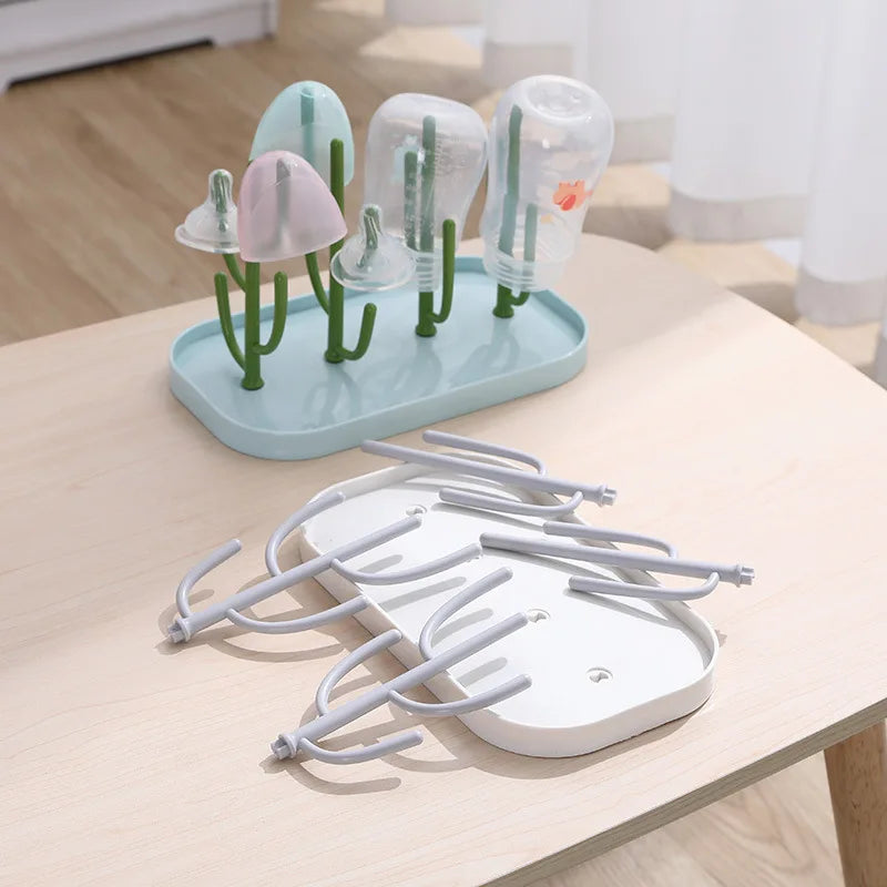 Baby Bottle Drying Rack & Drainer | Nipple & Cup Holder Bottle Drying Rack QXL