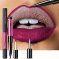 Double-Ended Lipstick & Lip Liner | Soft Matte Long-Lasting Lip Liner & Lipstick QXL 11