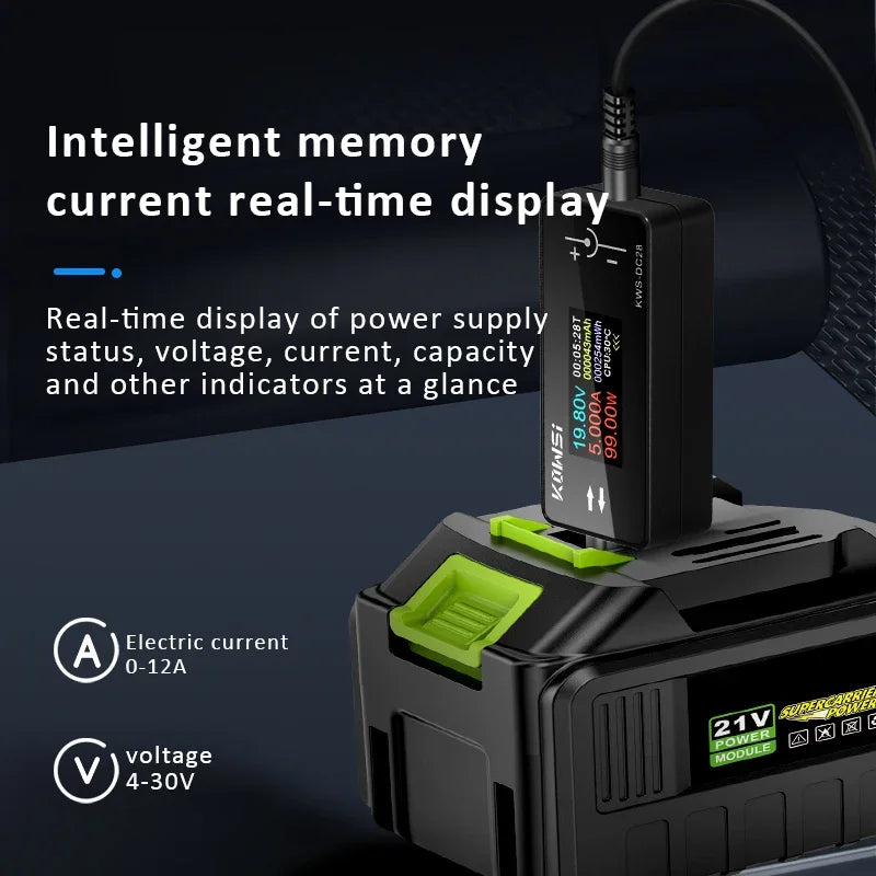 KWS-DC28 DC Volt Ammeter | Color Screen 5525 Interface Tester DC Voltage Tester QXL