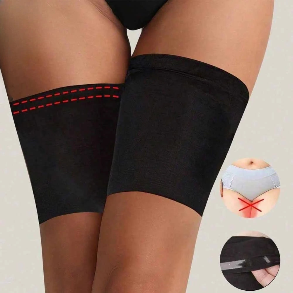 Anti-Chafing Thigh Bands | Non-Slip Silicone Seamless S–5XL Thigh Chafing Bands QXL