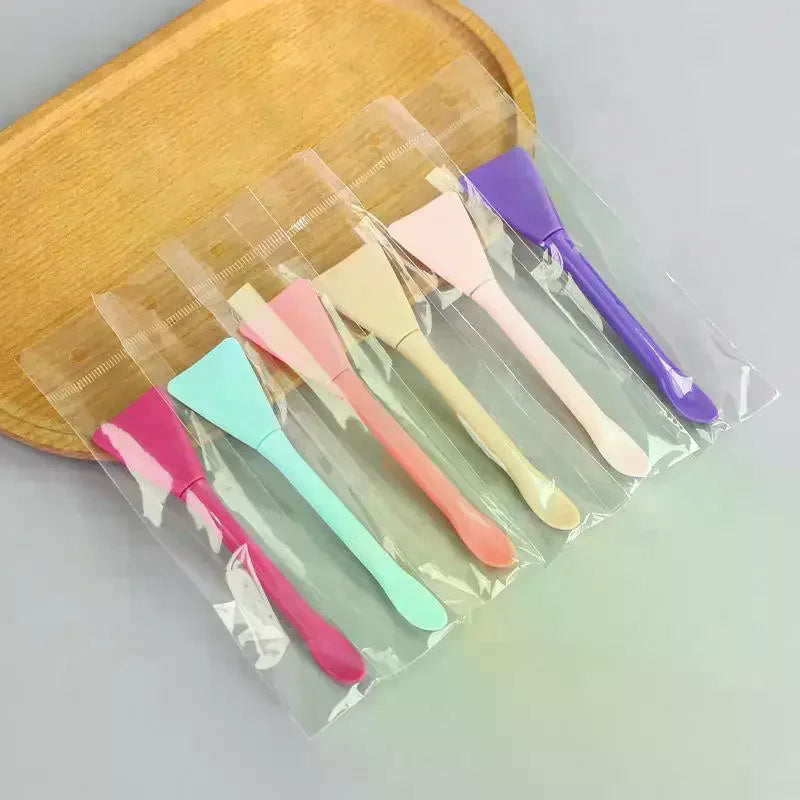 Double-Head Silicone Facial Mask Brush & Scoop | YOVIP Facial Mask Brush QXL