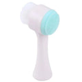 3D Double-Sided Silicone Facial Cleansing & Massage Brush Facial Cleansing Brush QXL Blue