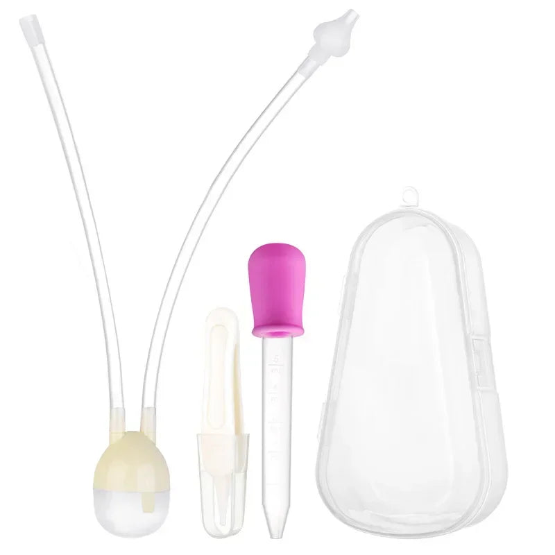 Baby Nasal Aspirator Set – Nose Cleaner, Tweezer & Dropper Baby Nasal Aspirator QXL