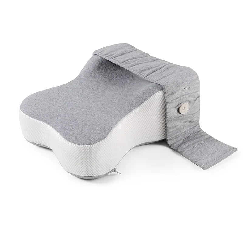 Memory Foam Knee Leg Pillow | Adjustable Strap Side Sleeper Knee Leg Pillow QXL