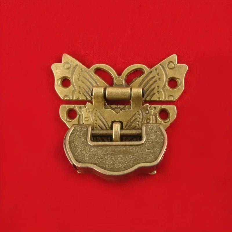 Antique Butterfly Lock Clasp | Zinc Alloy Vintage Box Catch Box Lock Clasp QXL