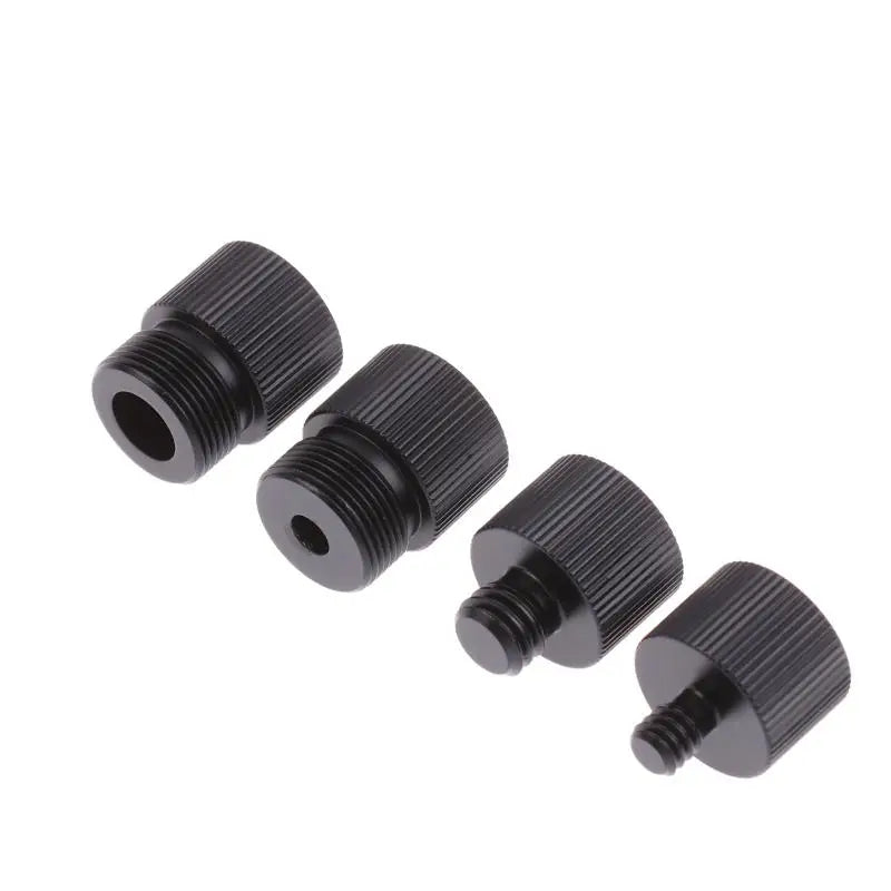 Mic Stand Thread Adapter 5/8 to 1/4 & 3/8 Inch | Aluminum Mic Stand Adapter QXL
