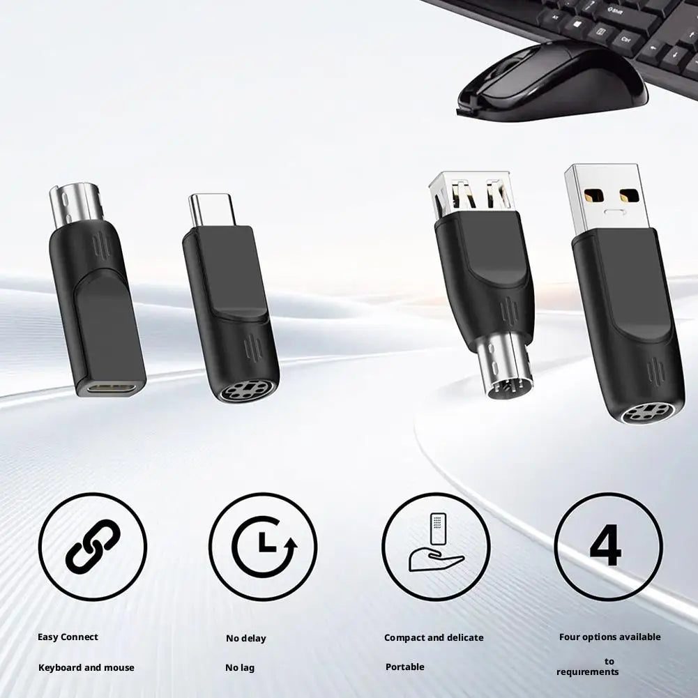 PS/2 to USB Adapter | Keyboard & Mouse Converter PS/2 to USB Adapter QXL