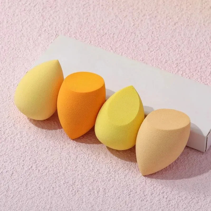 4-Pack Water-Expandable Makeup Blending Sponge Eggs | Wet & Dry Makeup Blending Sponge QXL