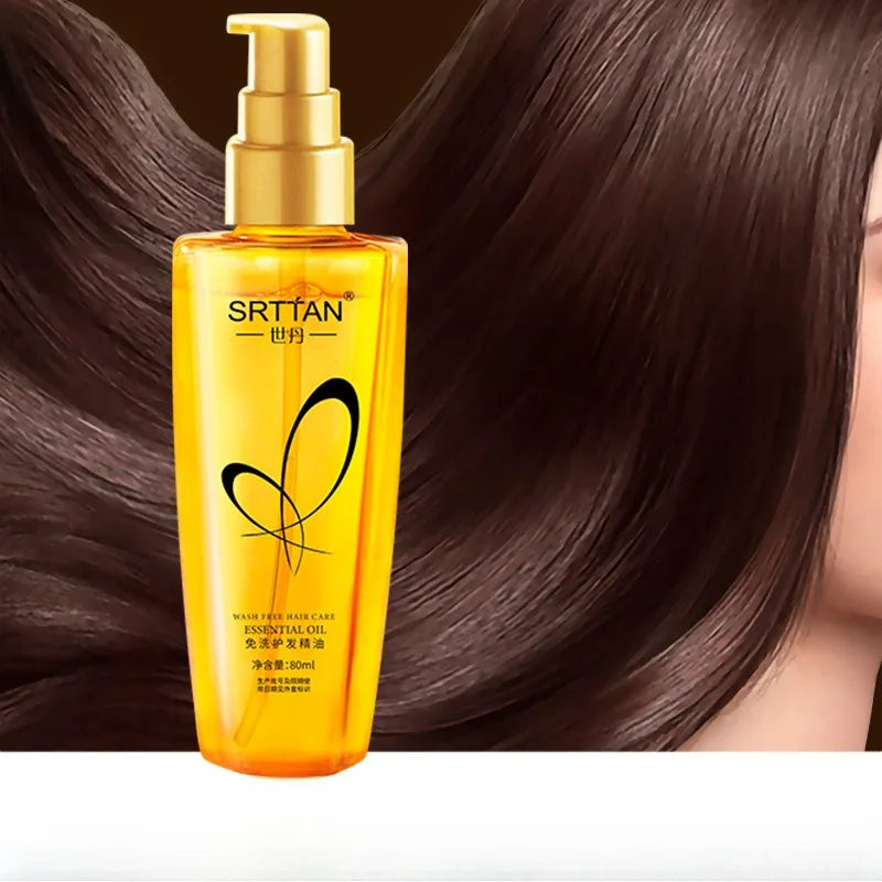 No-Wash Hair Care Oil – Non-Greasy, All Hair Types Leave-In Hair Oil QXL